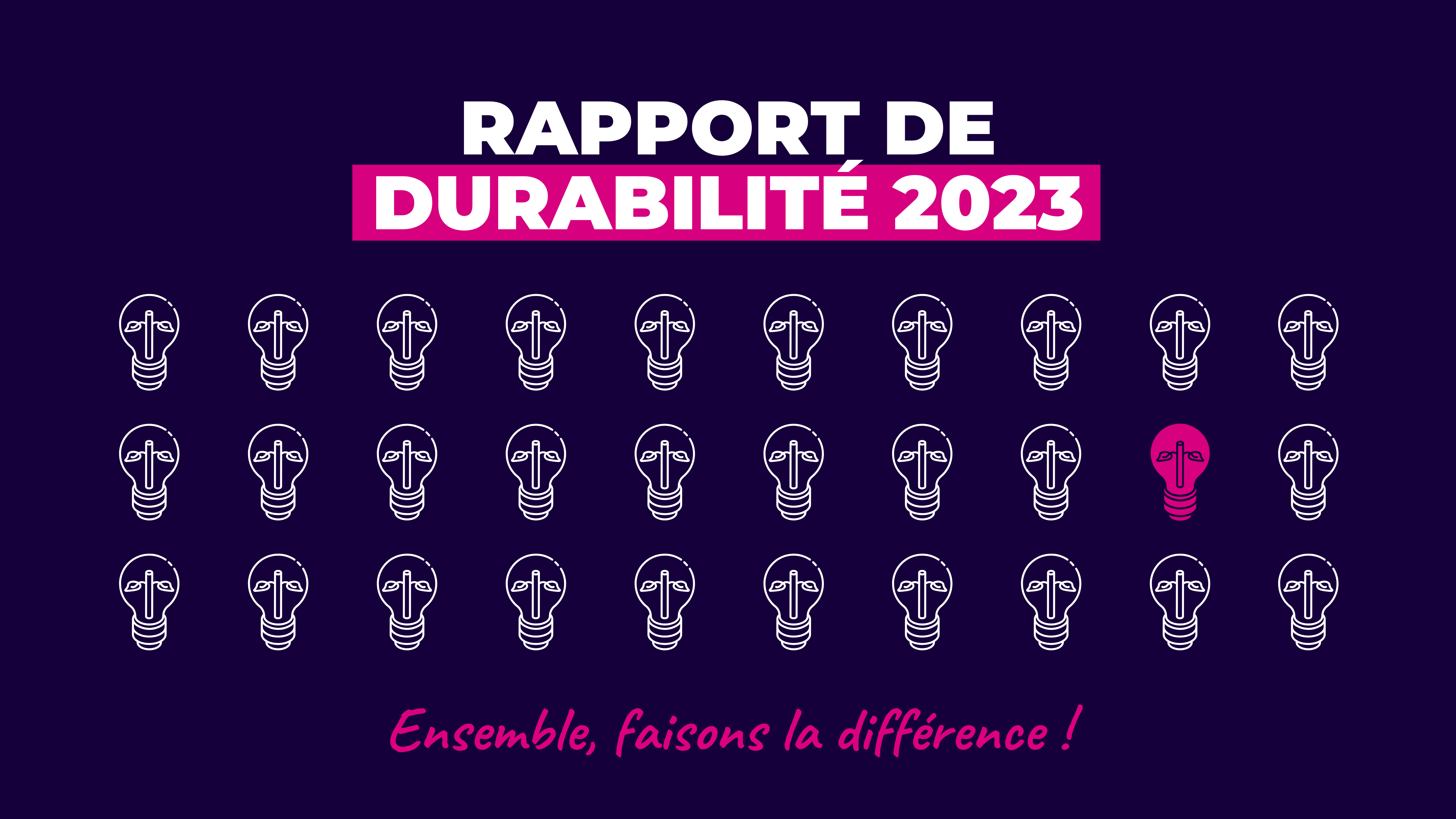 Rapport de durabilité